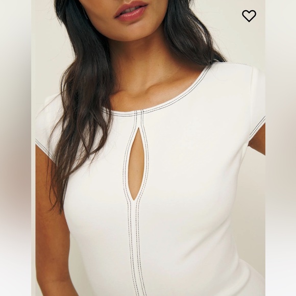 ✨NWT✨ Reformations Carsyn Knit Dress in white size M - Picture 5 of 11